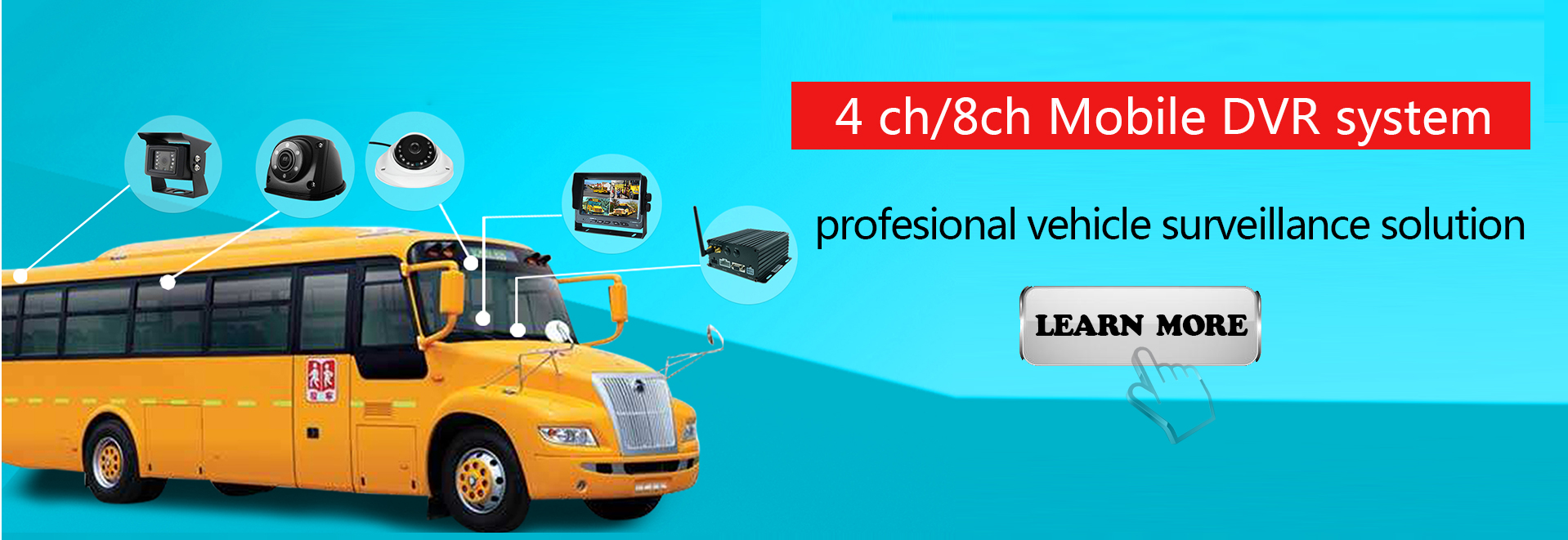 4 ch Mobile DVR with GPS 3G 4G WIFI G-sensor RJ45 IPC