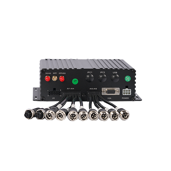 8 channel 1080P Full HD Mobile DVR with GPS 3G 4G WIFI G-sensor RJ45 IPC-Model: E808 